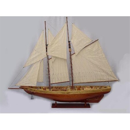 Old Modern Handicrafts Old Modern Handicrafts Y095 Bluenose II Painted L Model Boat Y095